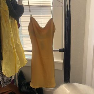 Gold Polyester dress, never worn!